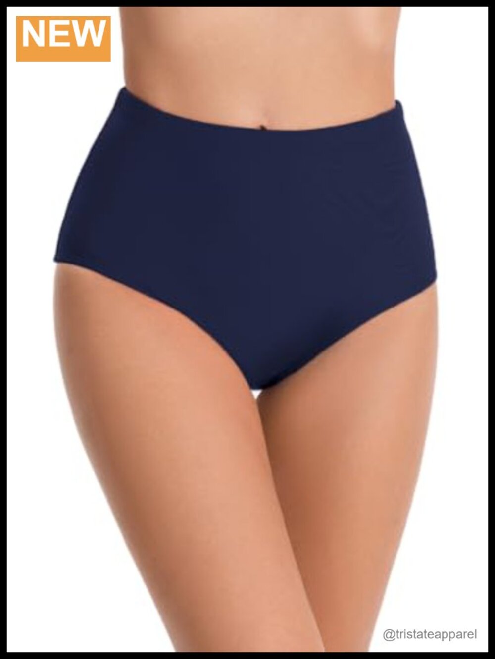 Micosuza High Waist Retro Full Coverage Bikini Swim Briefs Tankini Bottom